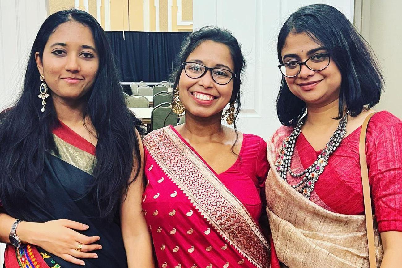 Three Indian students 