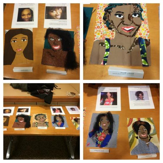 Craftivist creations from 的 2015 SayHerName program at Ohio University