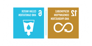 SDG icons 6 and 12